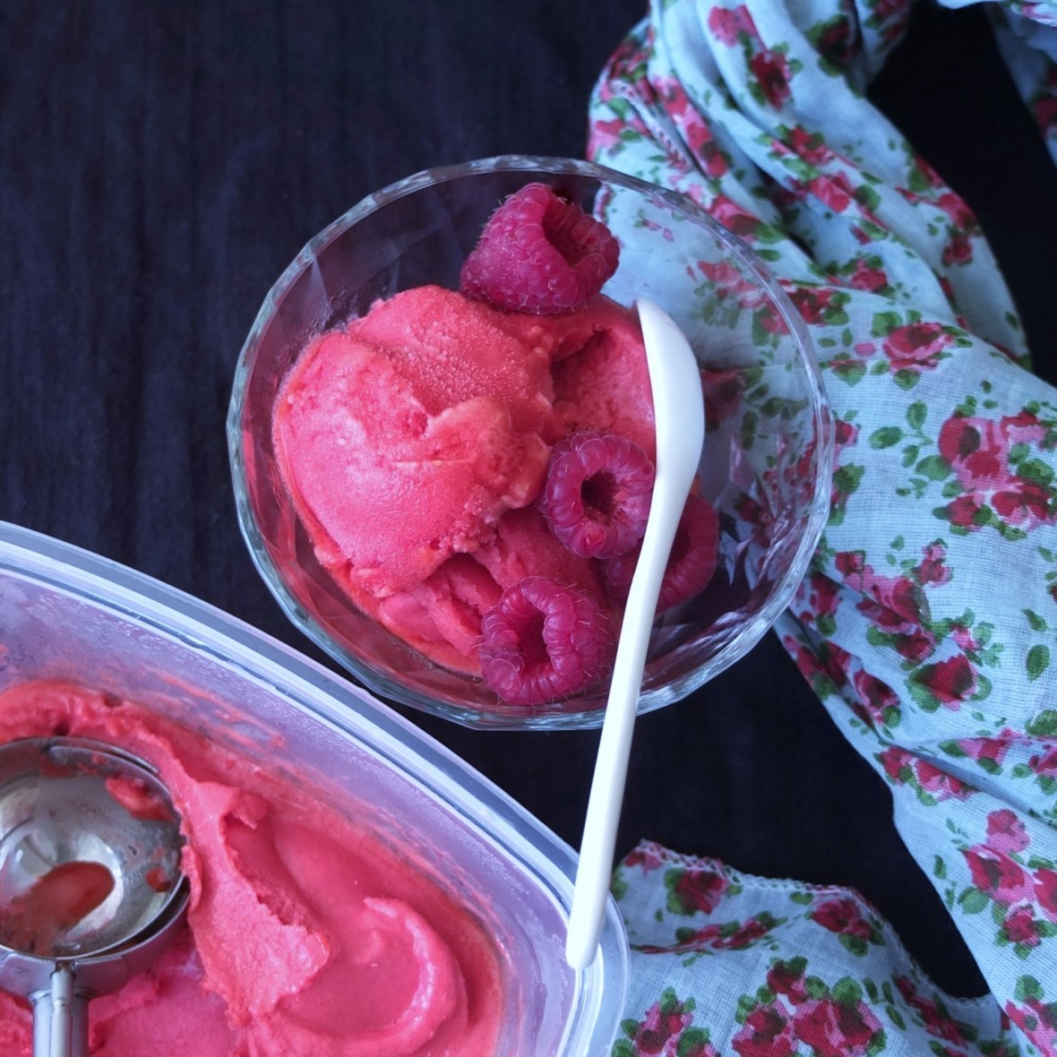 Raspberry sorbet