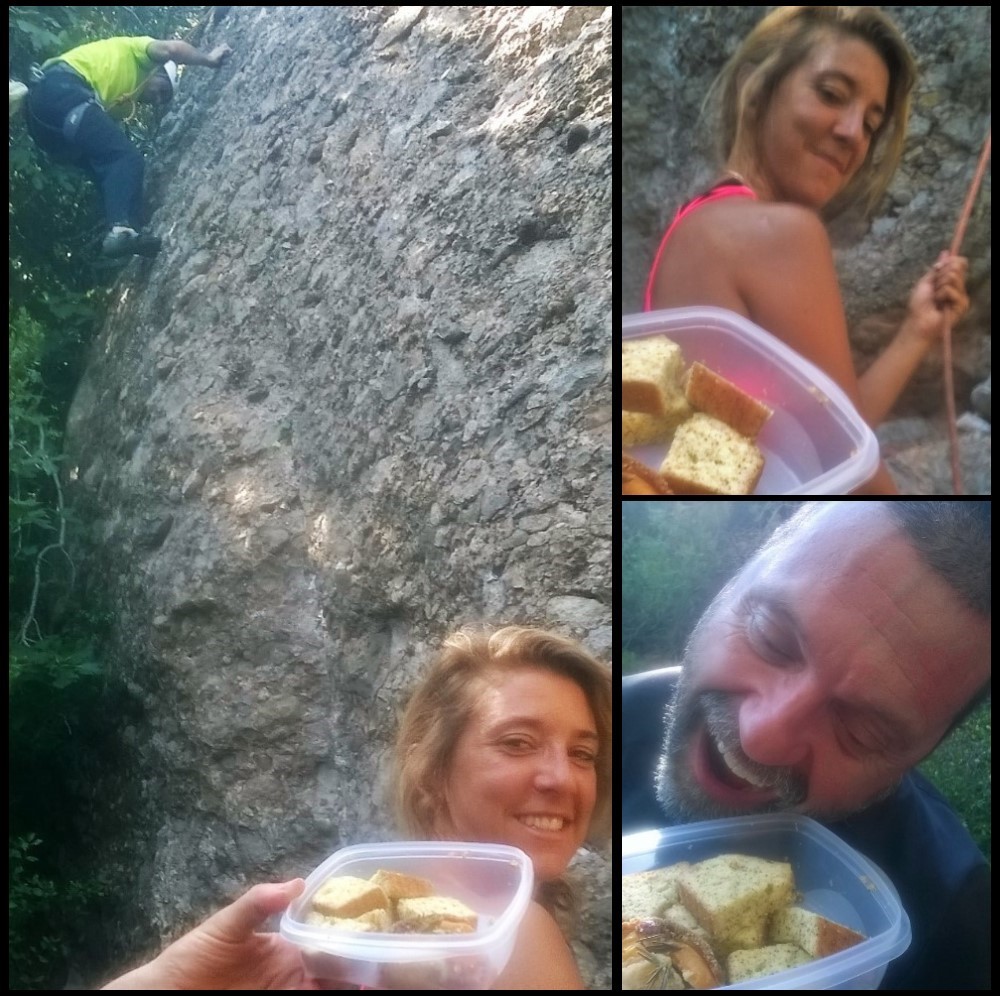 Earl grey tea loaf cake and climbing