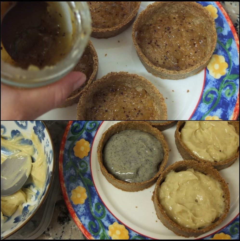 Making healthier buckwheat pastry kiwi tarts