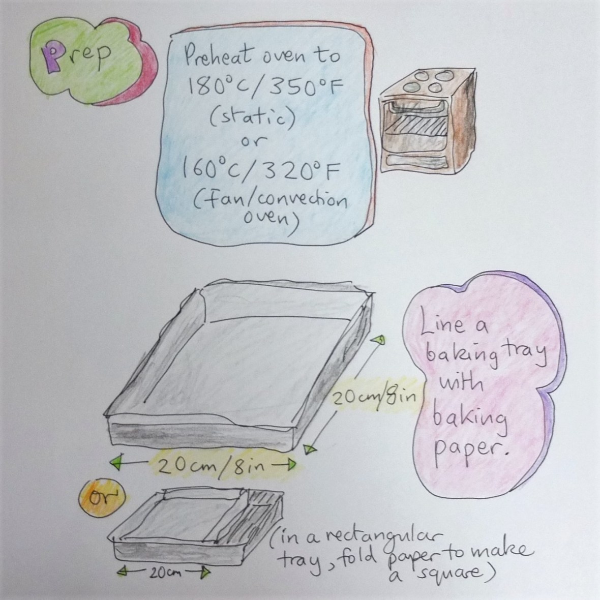 Healthy raspberry, oat and nut squares illustrated recipe