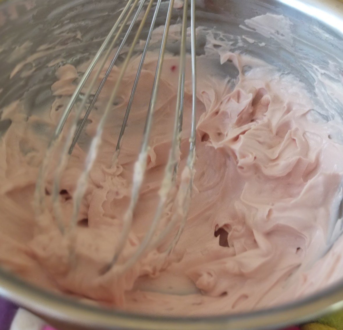 sprinkle cloud cupcakes - raspberry cream-cheese ricotta maple frosting