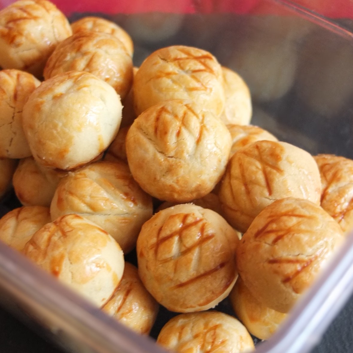 Healthier pineapple tarts - cookies for Lunar New Year