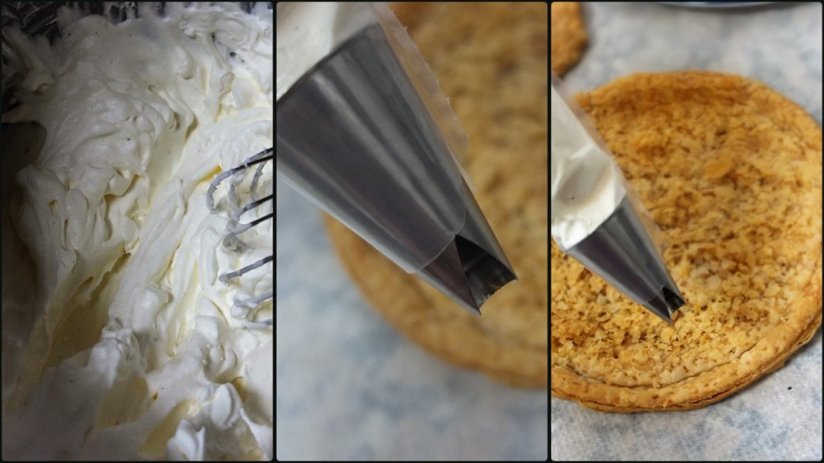 Fresh fruit and cream puff pastry tart