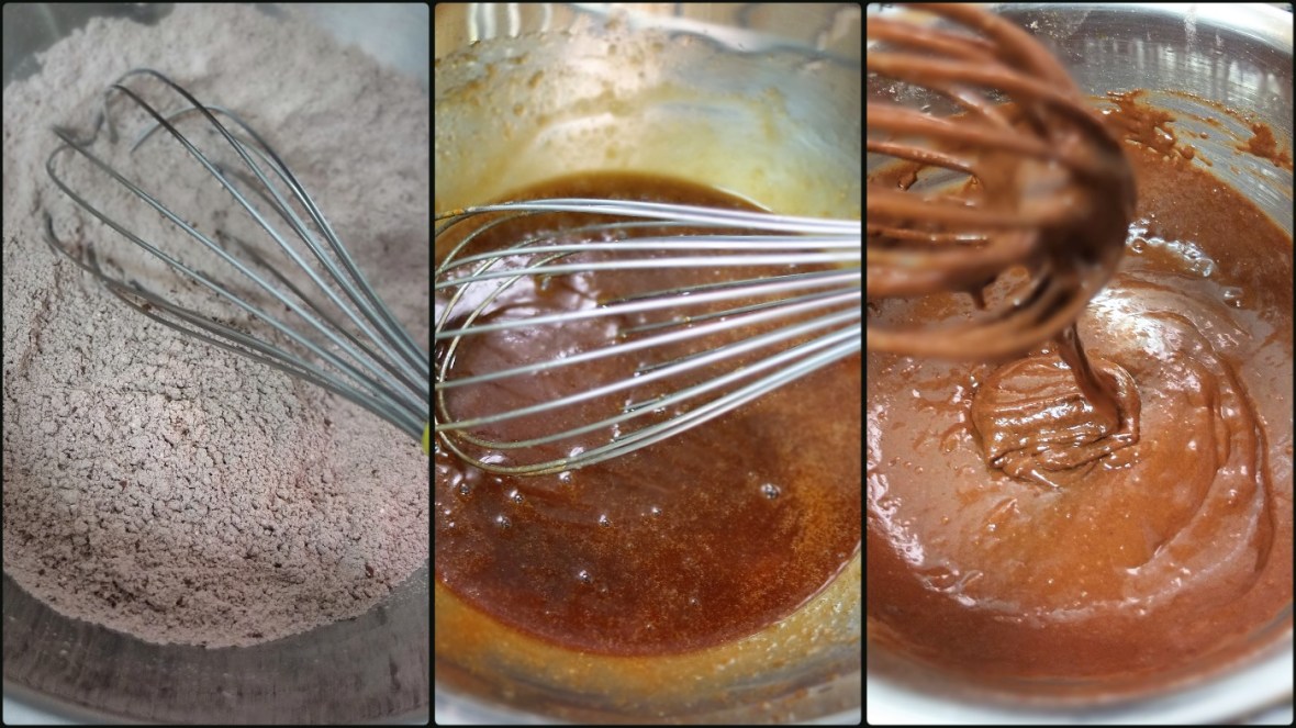 Making vegan chocolate cake 1