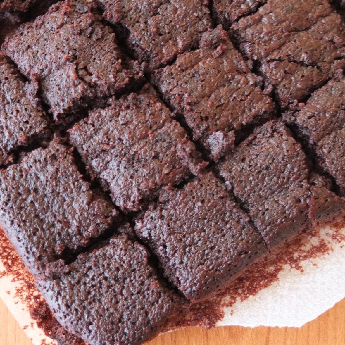 Healthy chocolate brownies - sugarfree and glutenfree
