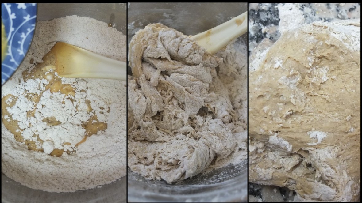 Making hot cross bun dough 2