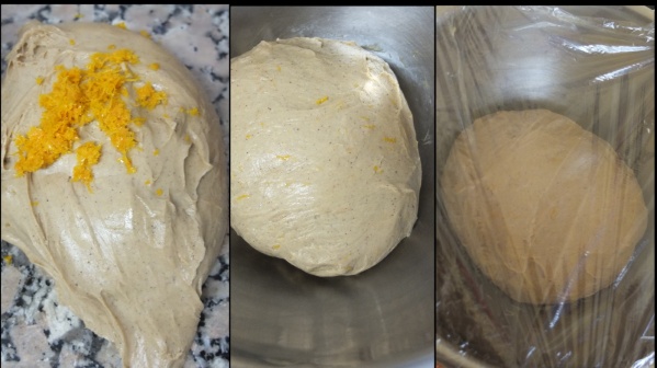 Making hot cross bun dough 5