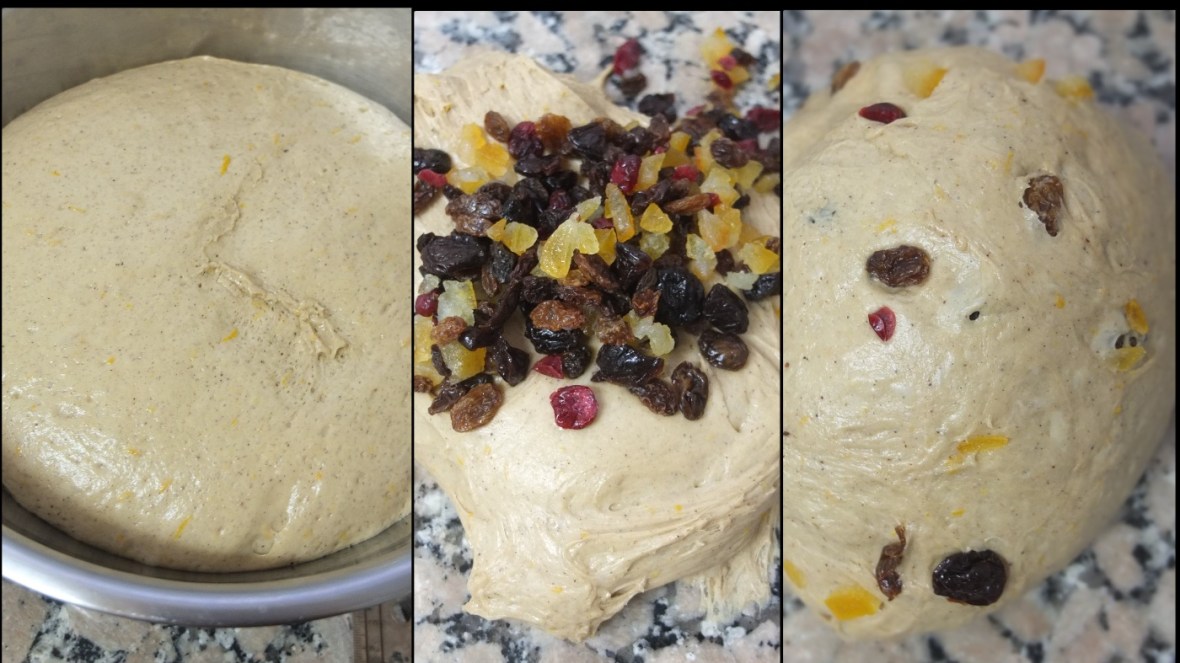 Making hot cross bun dough 6