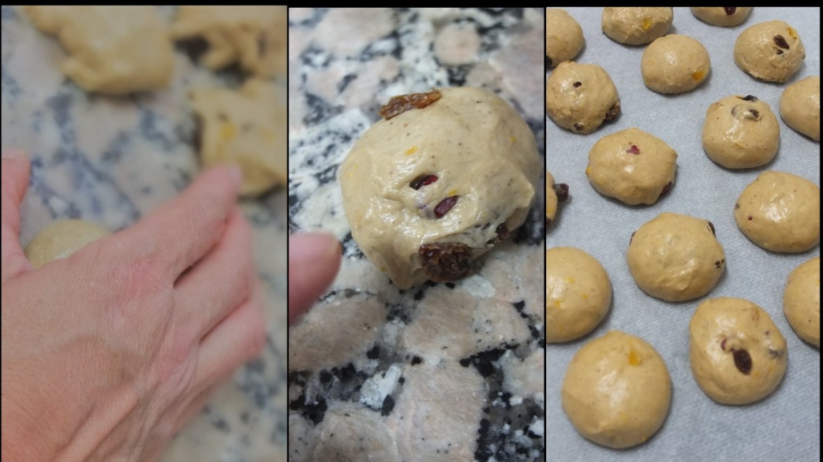 Making hot cross bun dough 8