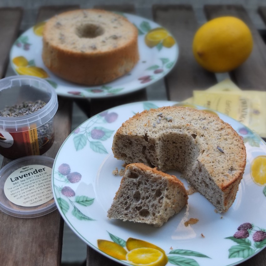 Earl Grey tea, lemon and lavender mini chiffon cakes and cupcakes
