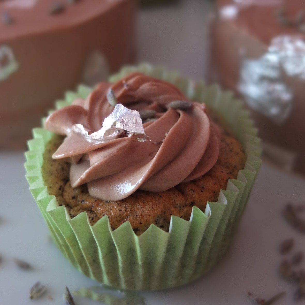 Earl Grey tea, lemon and lavender mini chiffon cakes and cupcakes, glutenfree and low sugar