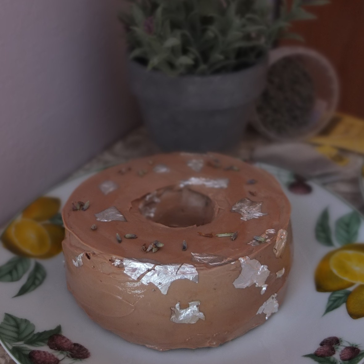 Earl Grey tea, lemon and lavender mini chiffon cakes and cupcakes, glutenfree and low sugar