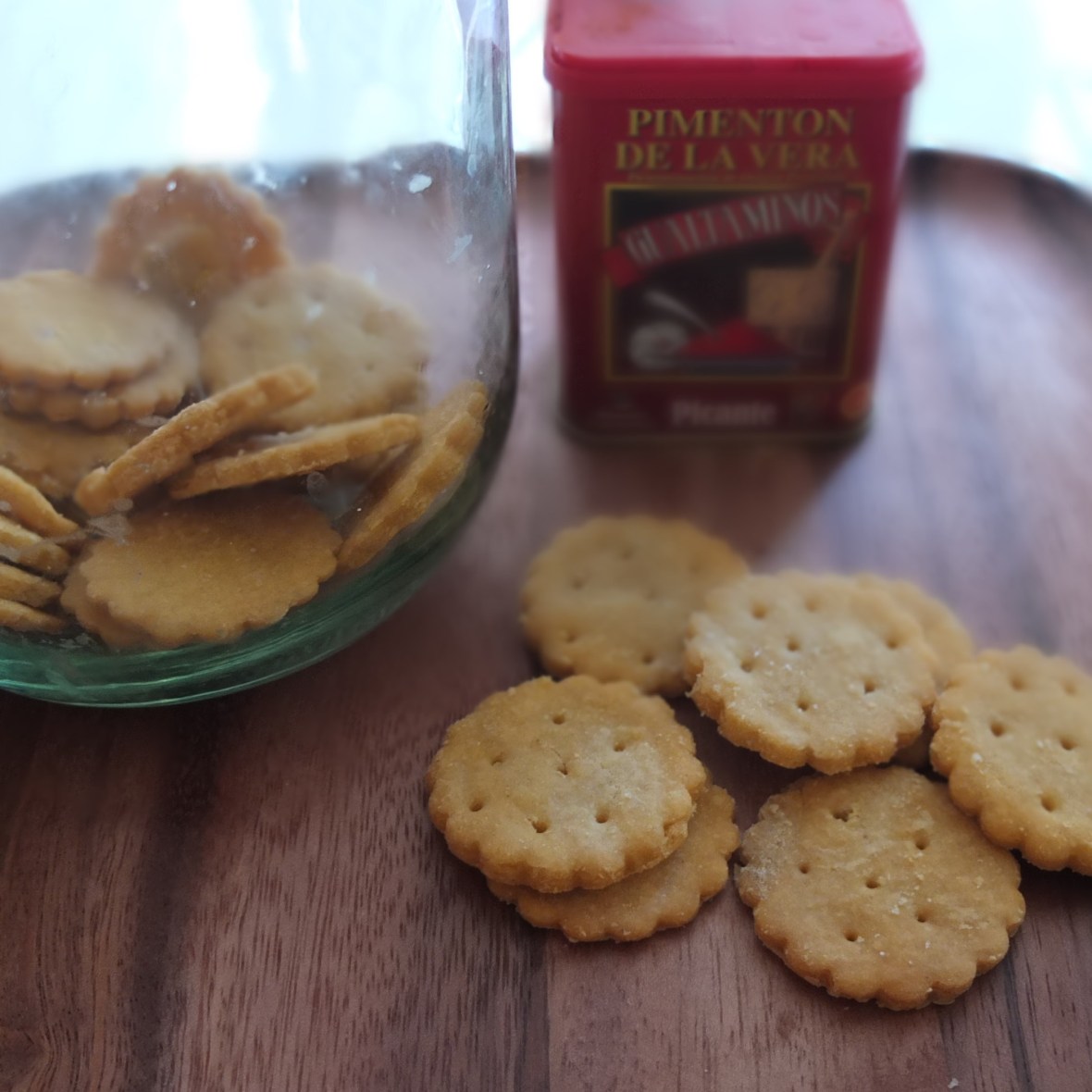 Vegan homemade ritz-style crackers, glutenfree