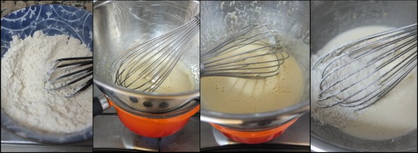 Lemon sponge making 1