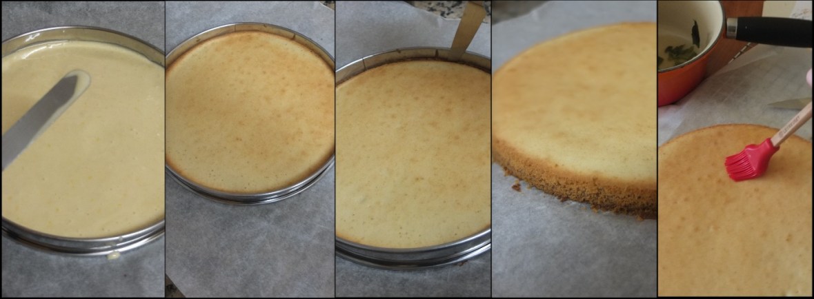 Lemon sponge making 3