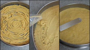 Sablé shortbread base, piped