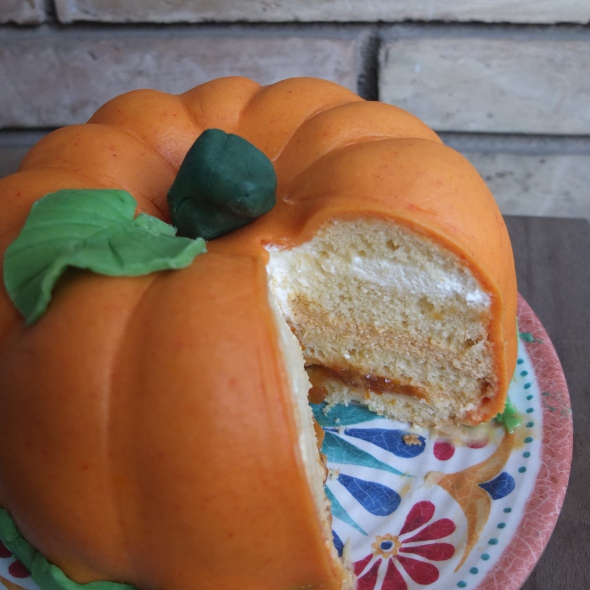 Princess turned pumpkin cake