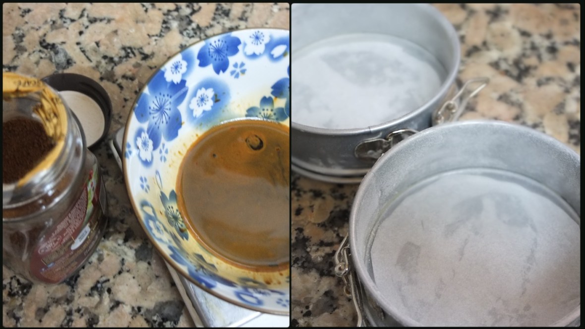 Mocha layer cake - preparation