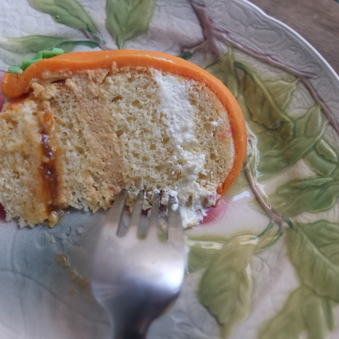 Princess turned pumpkin cake