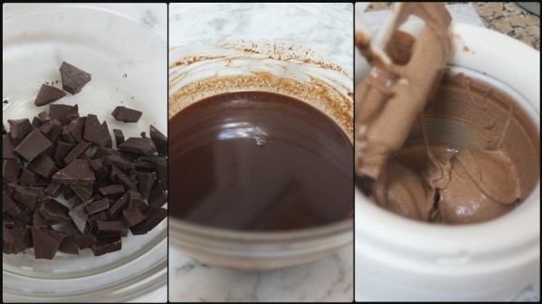 Making chocolate sorbet