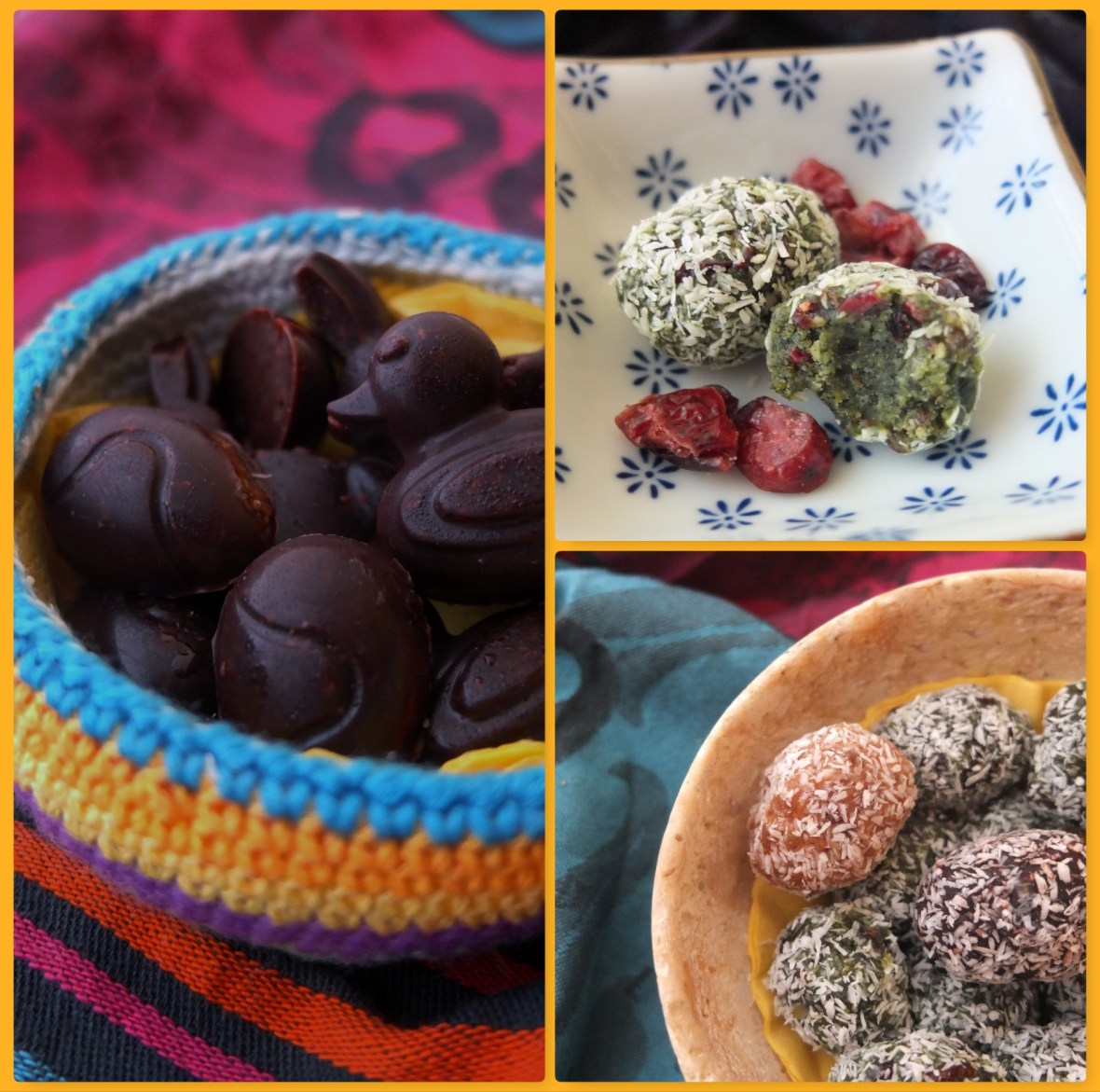 Healthy Easter bliss ball treats