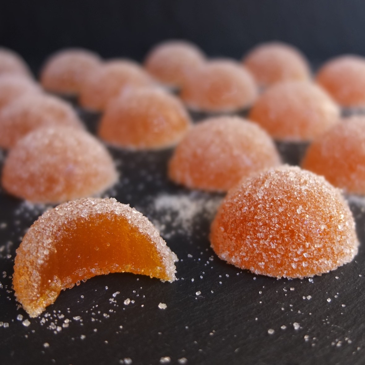Pate de fruits - fruit jellies, passionfruit