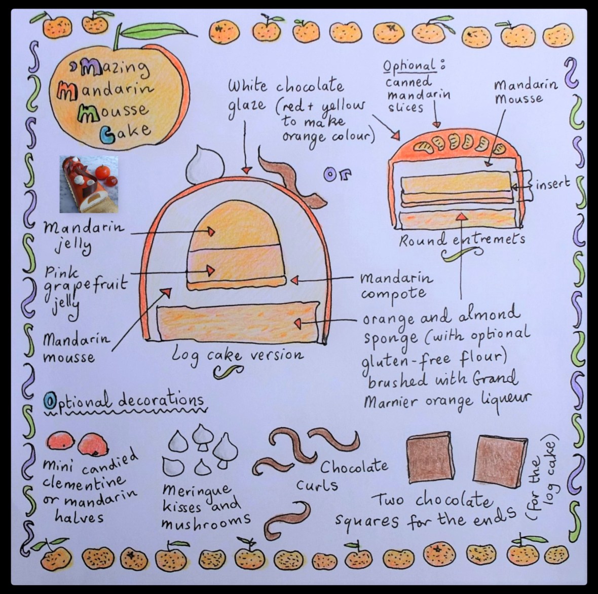 'Mazing mandarin mousse cake illustrated recipe