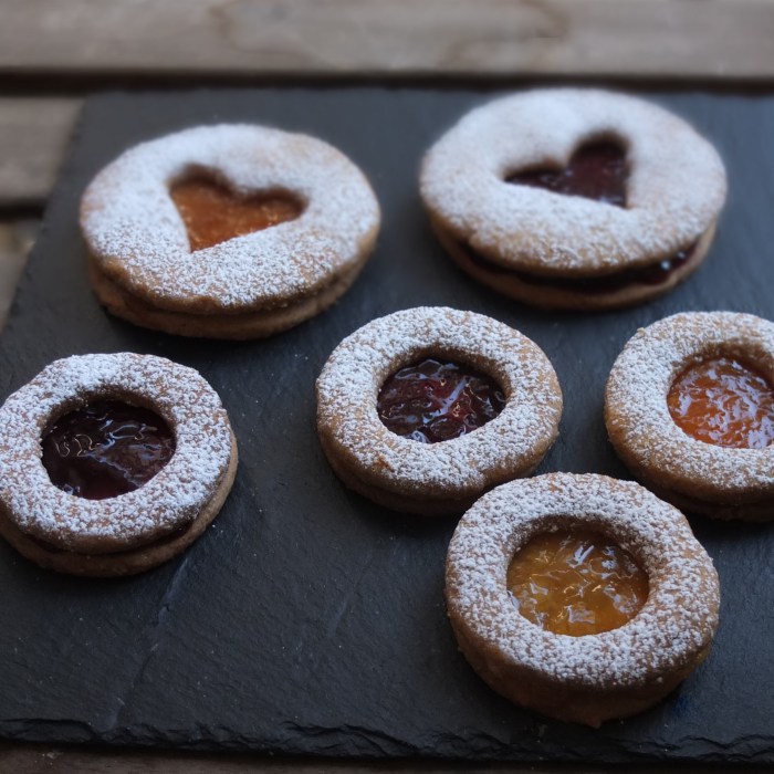 Spiced Linzer biscuits