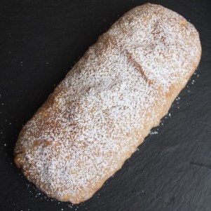 Apple strudel with traditional pastry