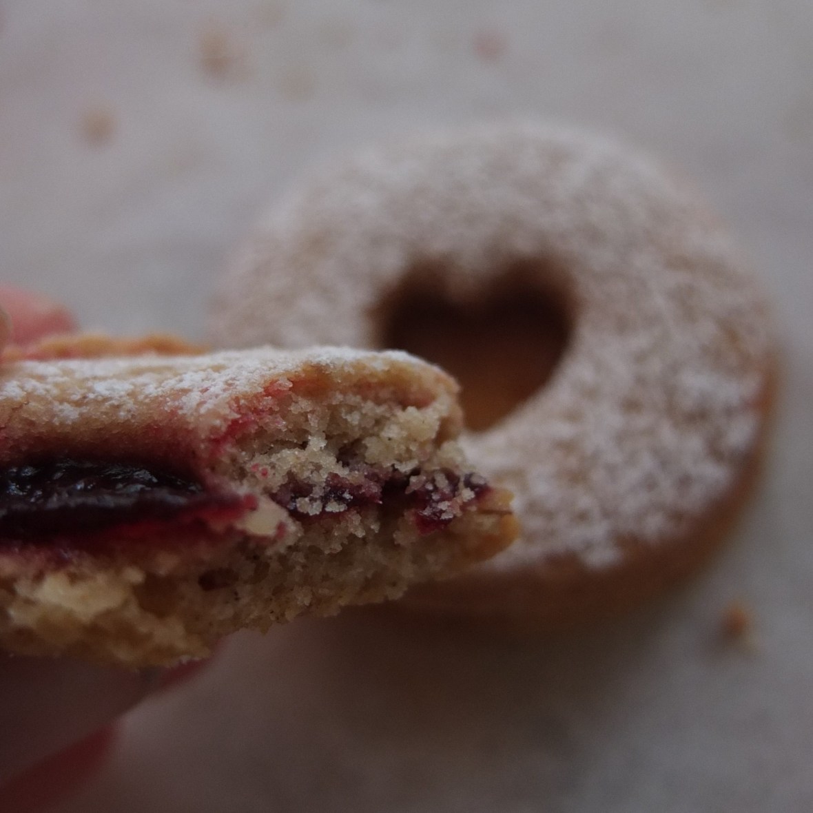 Spiced Linzer biscuits
