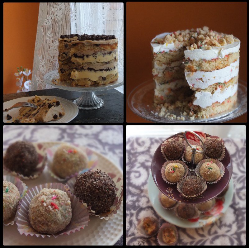 Milk bar layer cake and truffles assortment