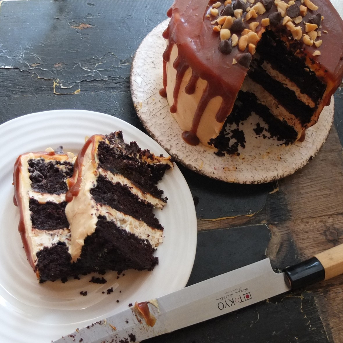 Snickers layer cake
