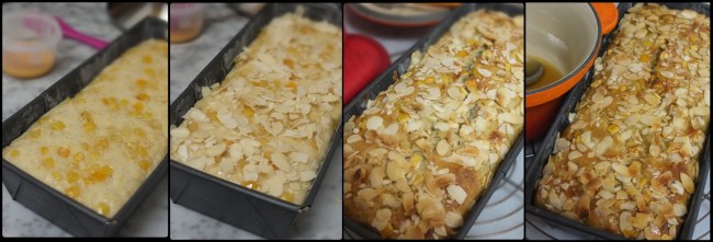 Baking the sourdough orange and lemon cake and soaking