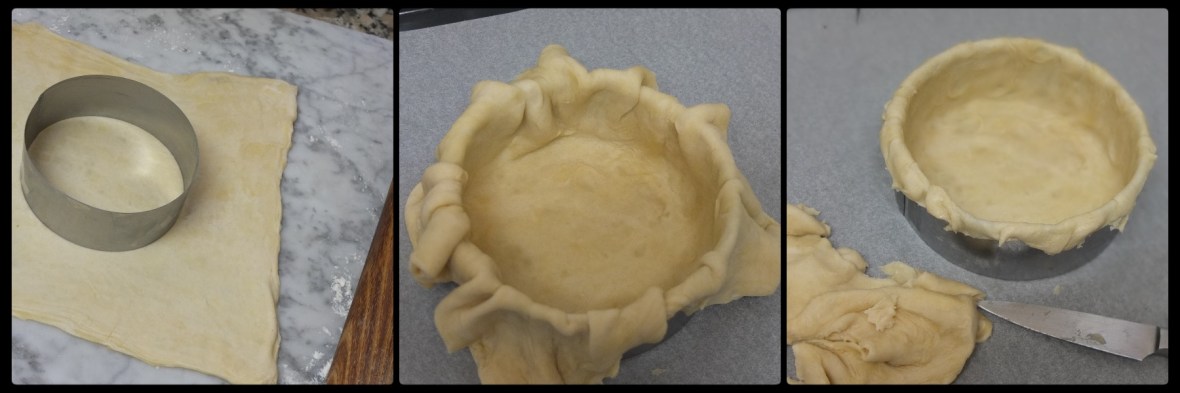 flan cassis pastry case