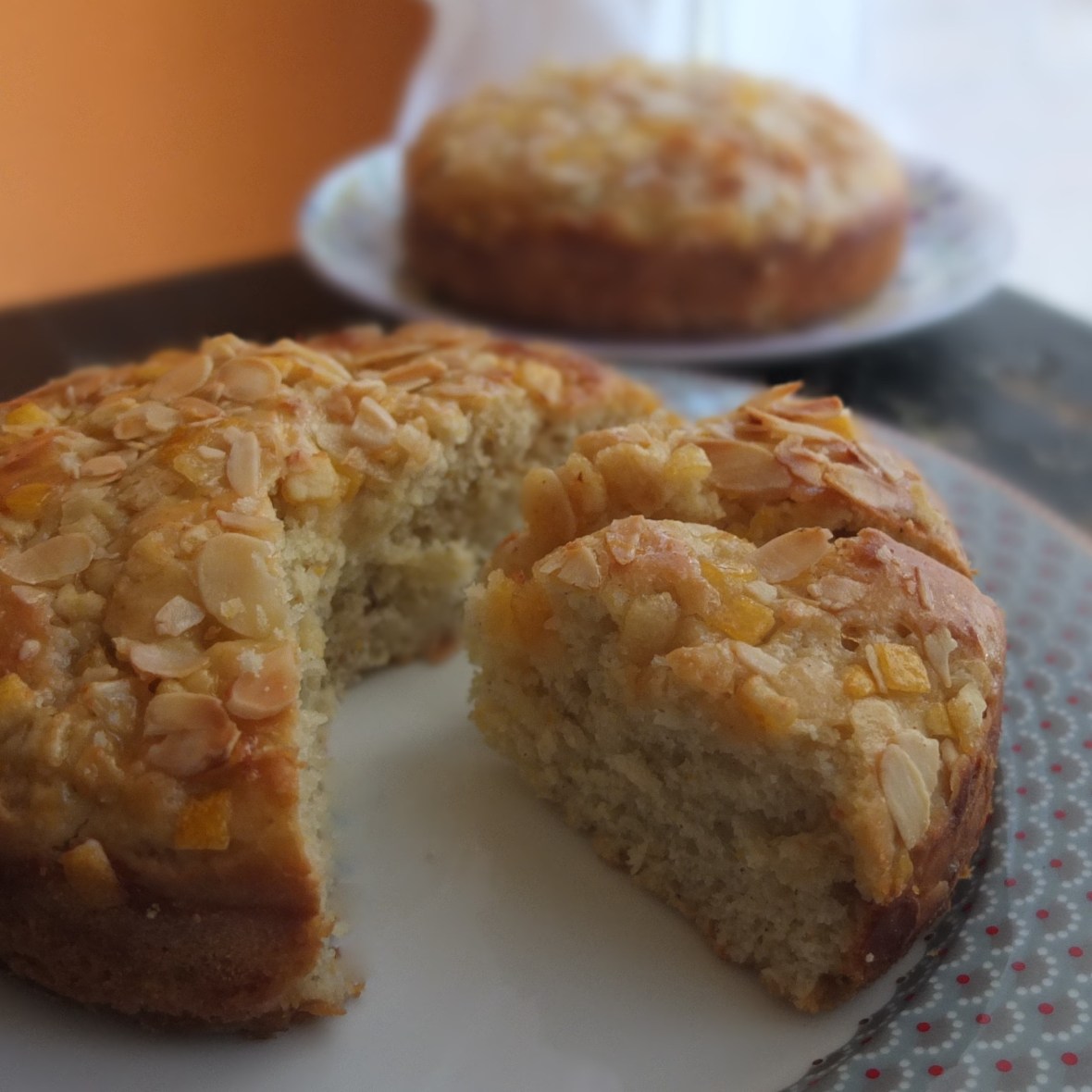 Healthier sourdough orange and lemon cake