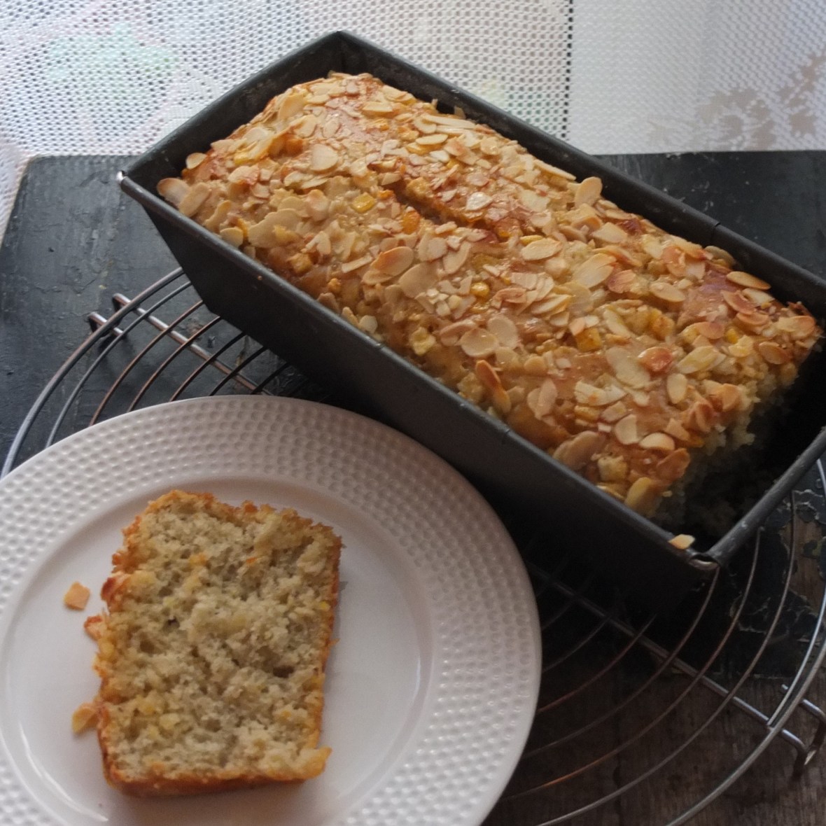 Healthier sourdough orange and lemon cake