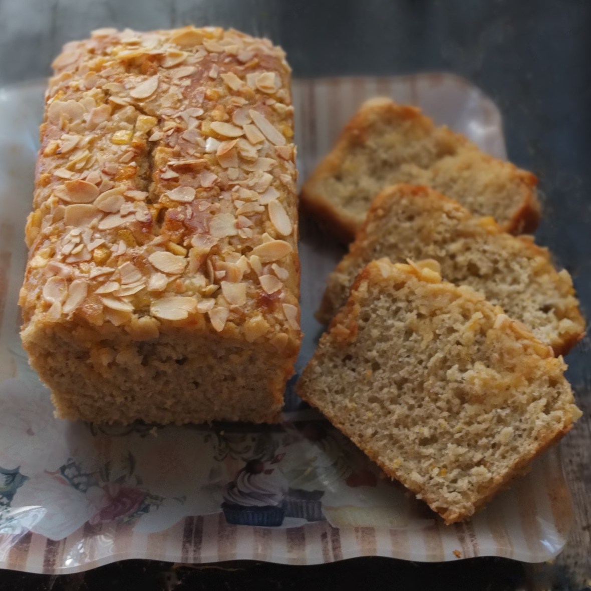 Healthier sourdough orange and lemon cake