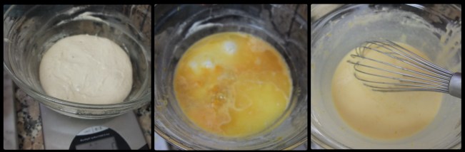 Making the sourdough orange and lemon cake 2