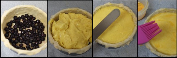 Assembling and baking the flan cassis 1