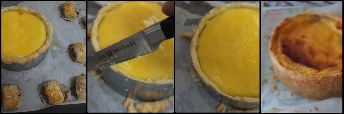 Assembling and baking the flan cassis 2