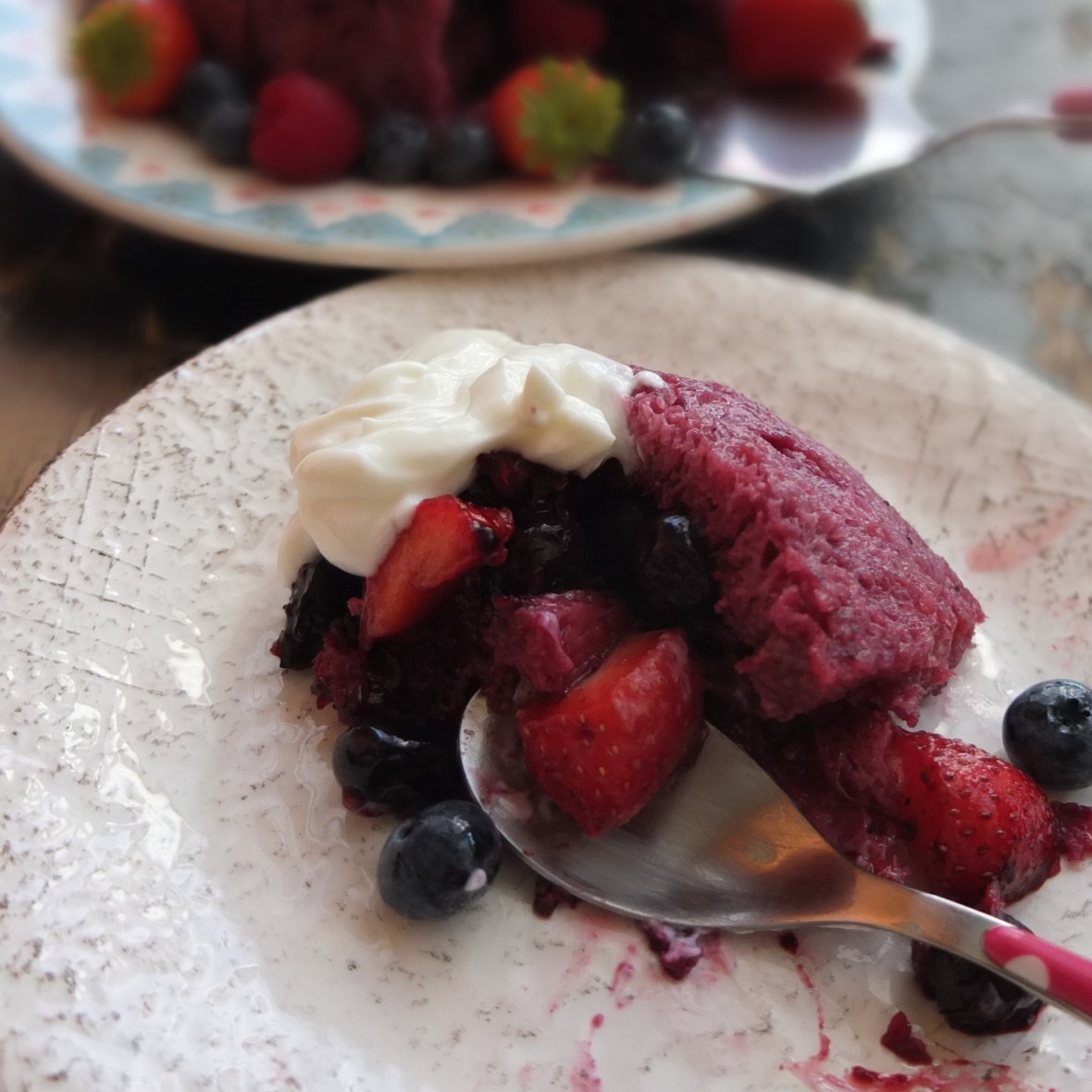 Healthier sourdough summer pudding