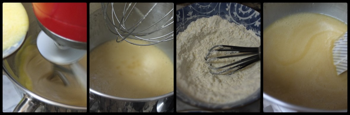 Making the birthday cake sponge 1