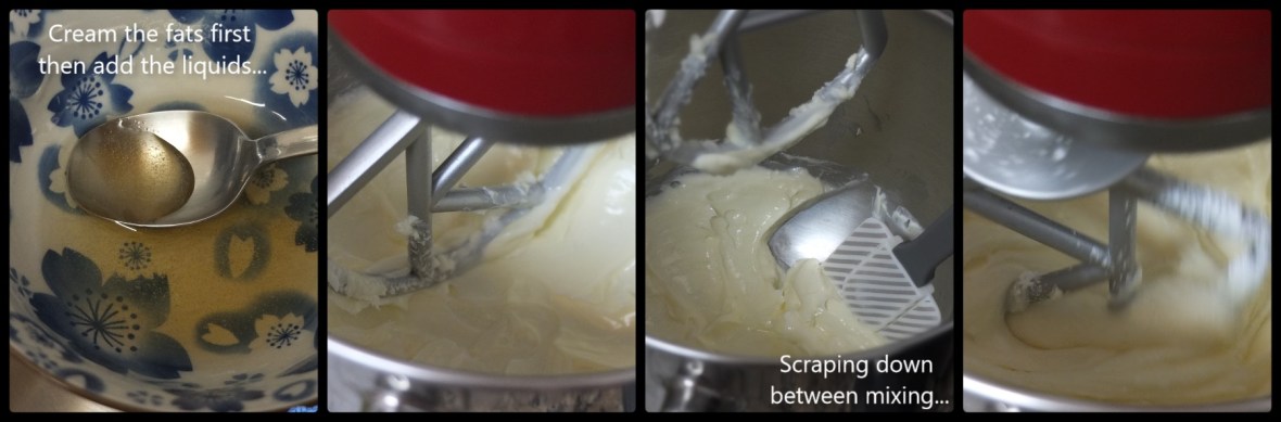 Making the birthday layer cake frosting