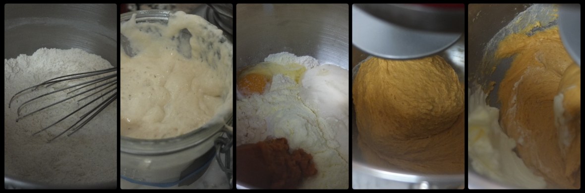 Pumpkin roti sisir dough part 1