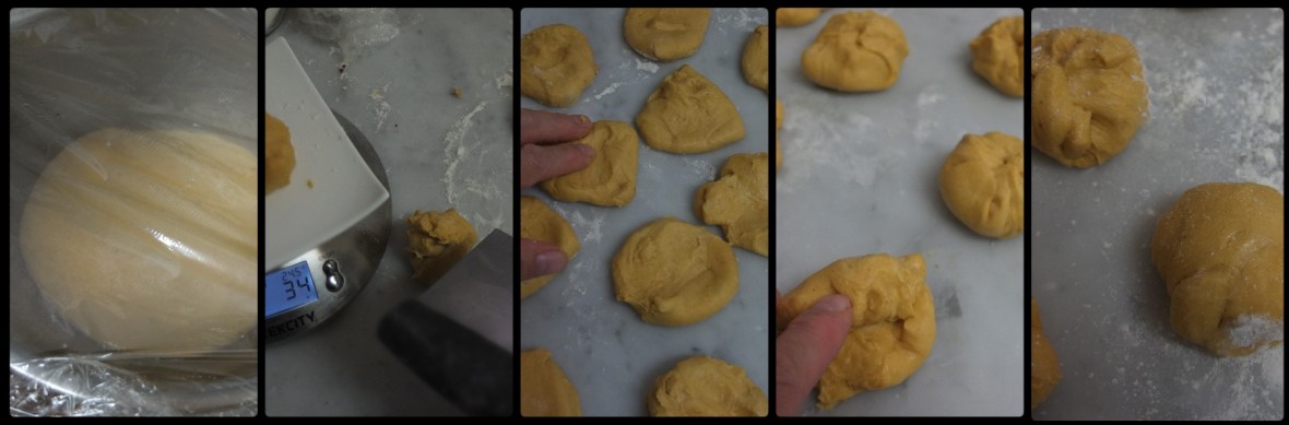 Pumpkin roti sisir shaping part 1