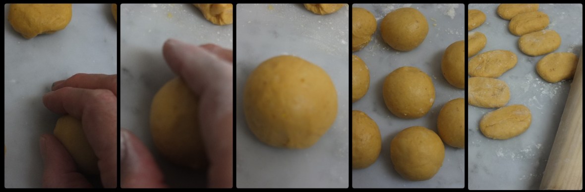 Pumpkin roti sisir shaping part 2