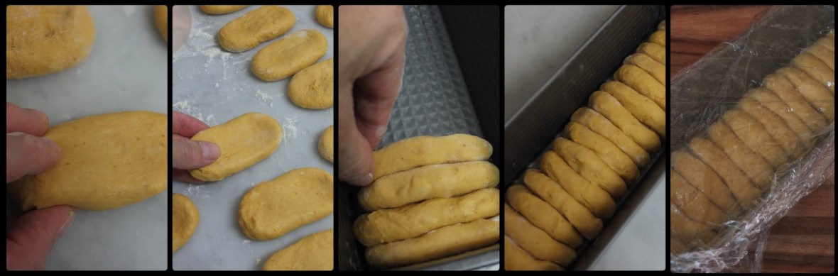 Pumpkin roti sisir shaping part 3 and proofing