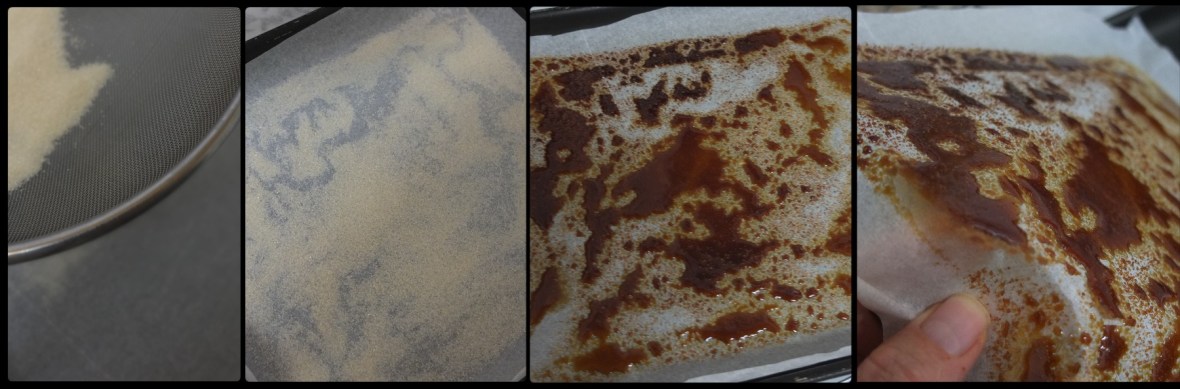 Making caramel shards