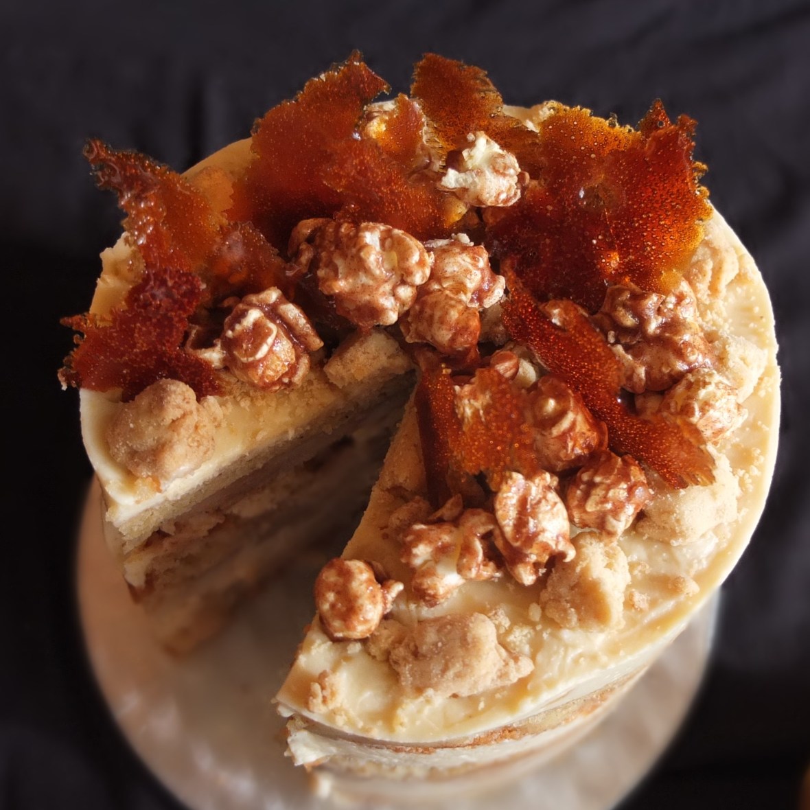 Healthier apple pie layer cake