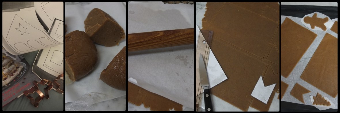 Cutting and baking the gingerbread